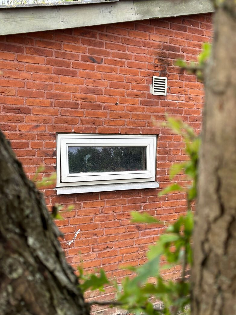 Termovindue med satineret glas - 107 cm