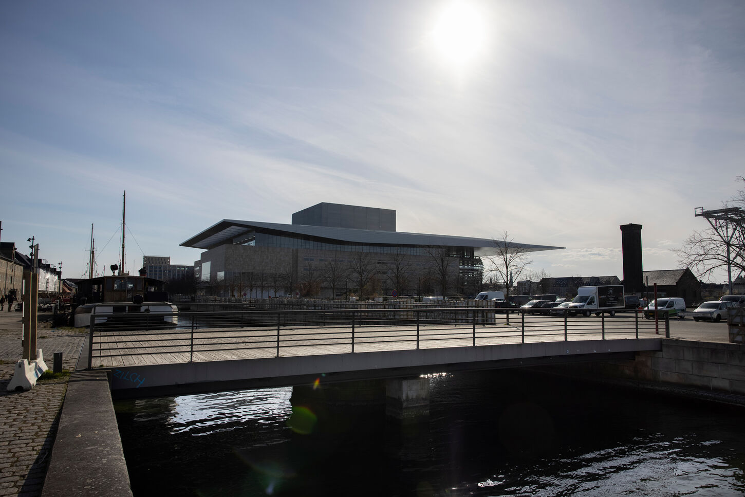 Hylde af egetræsbjælke fra Operaen i København - 2 meter