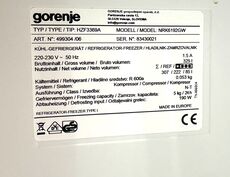 Fritstående Gorenje køle/fryseskab 222/85 liter