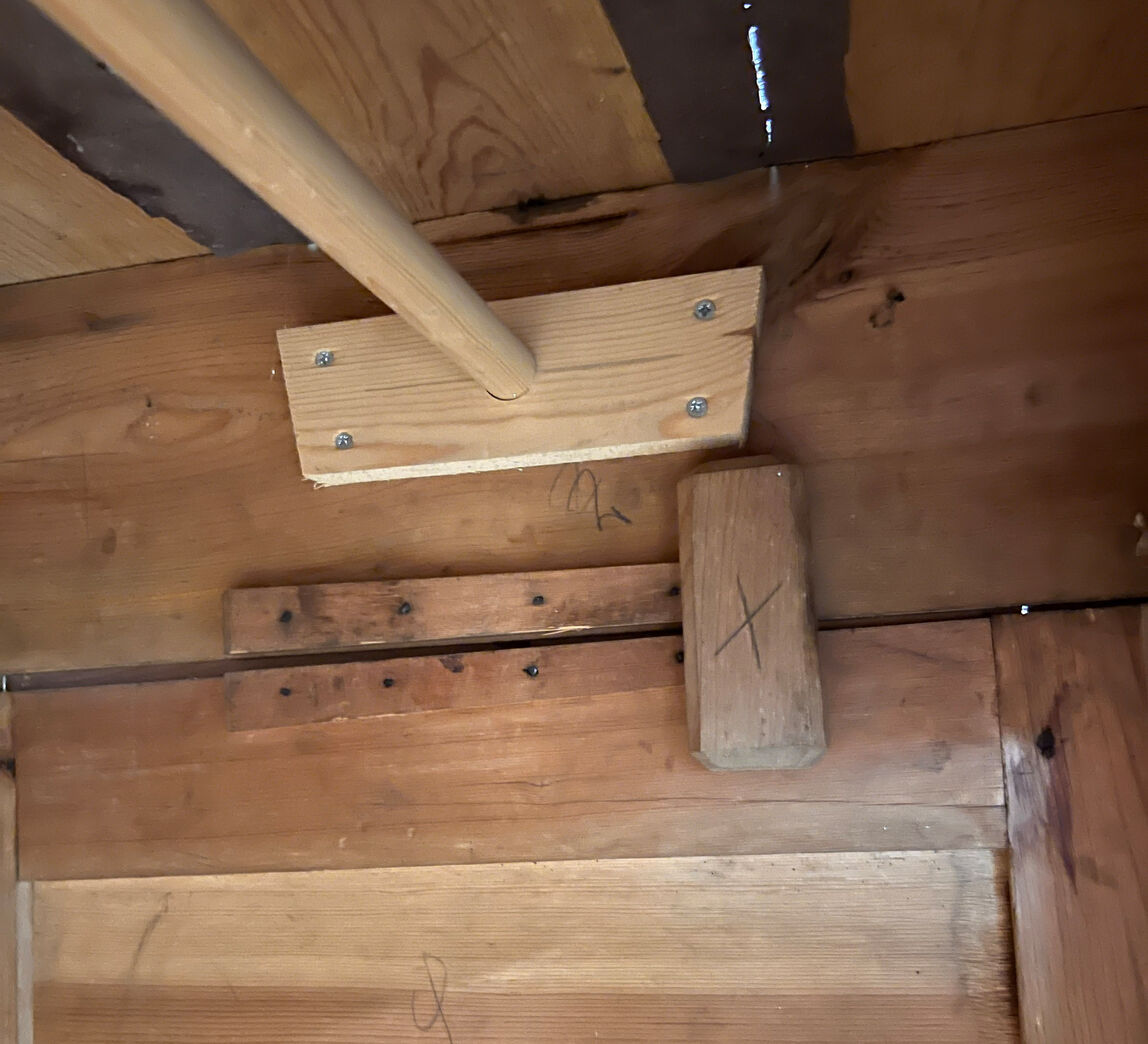 Gammelt fyrretræsskab Gammelt fyrretræsskab