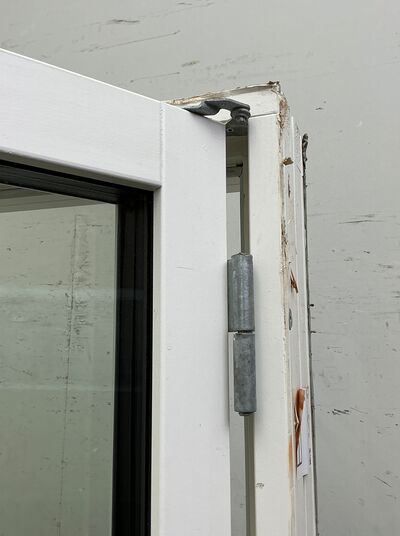 Dobbelt terrassedør med energiglas, venstre ind.