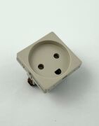 LK Fuga Stikkontakt m/jord 1 modul - grå