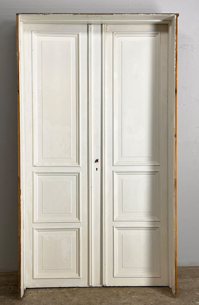 Dobbelt fyldningsdør med karm