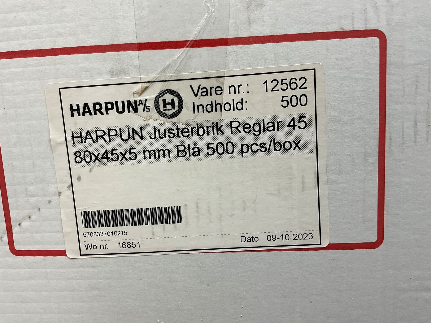 3 kasser med Harpun justerbrik 2-3 og 5 mm - ca 750 stk