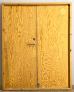 Dobbelt skurdør med karm