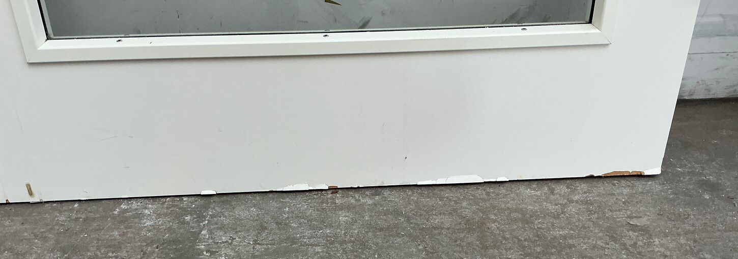 Dobbeltdør med glas uden karm