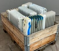 7 stk div gulvradiatorer