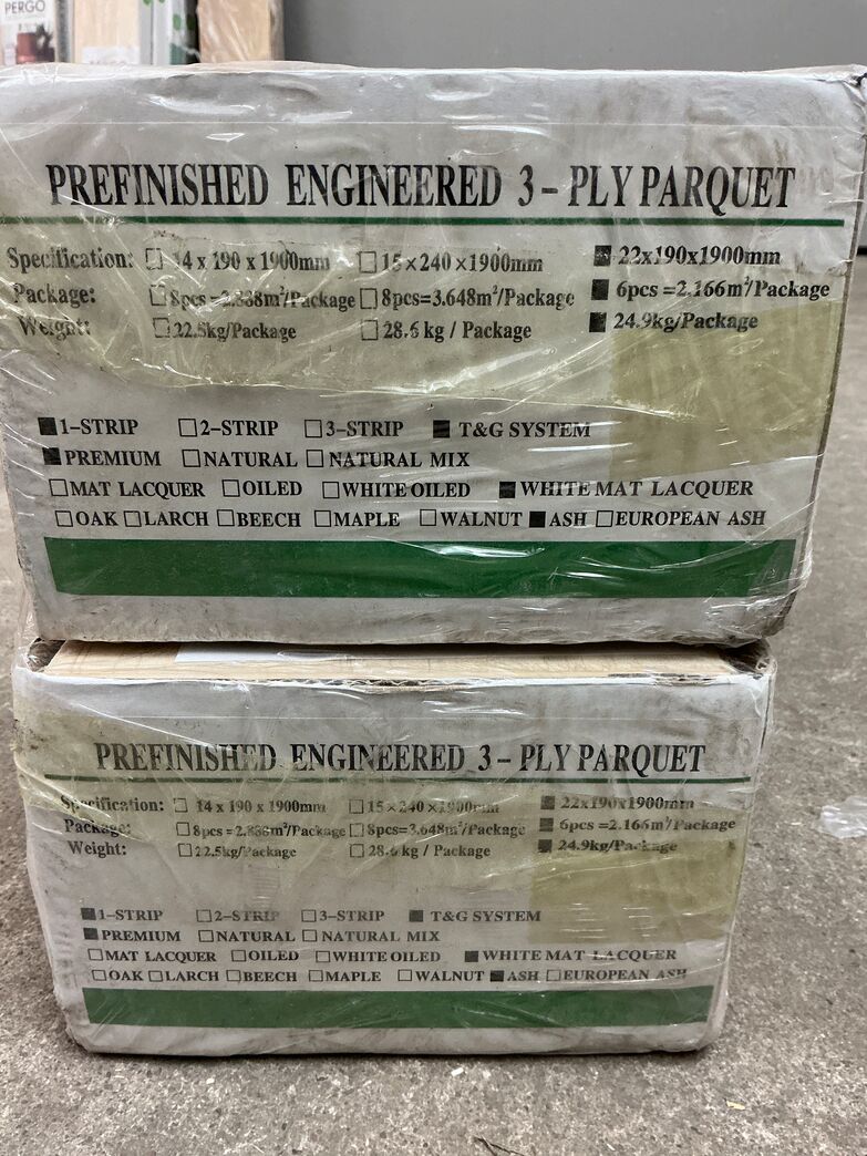 Nordic floor ask hvid mat lak 4,3 m2