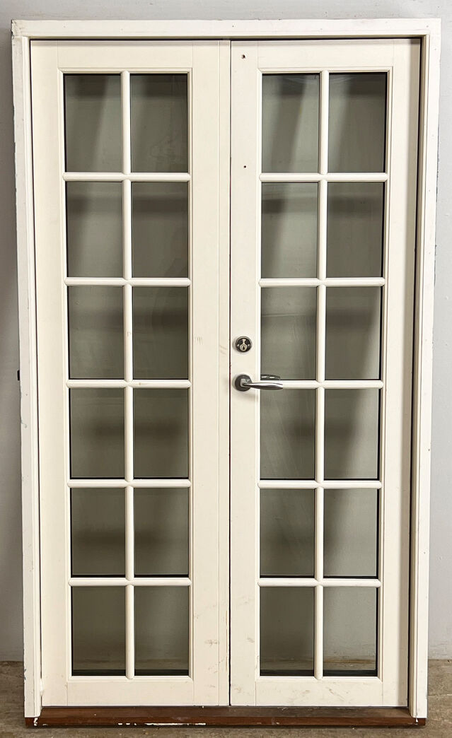 Dobbelt terrassedør med karm