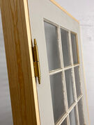 Fyldningsdør med glas og karm