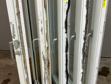 Terrassedør i plast med fuldt glasparti hh.