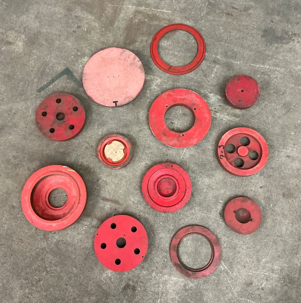 12 stk. støbeform fra Holbæk Jernstøberi