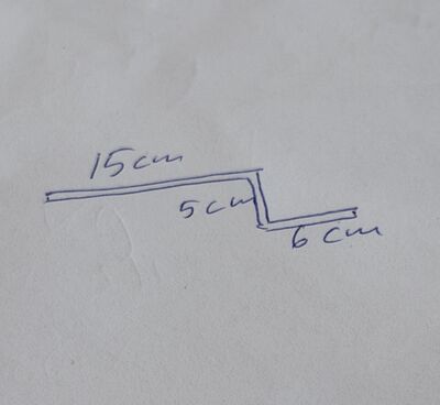 Kraftig stålprofil 2000 mm