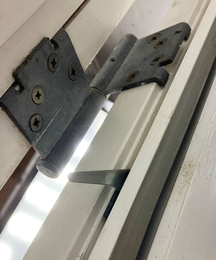 Dobbelt terrassedør med karm