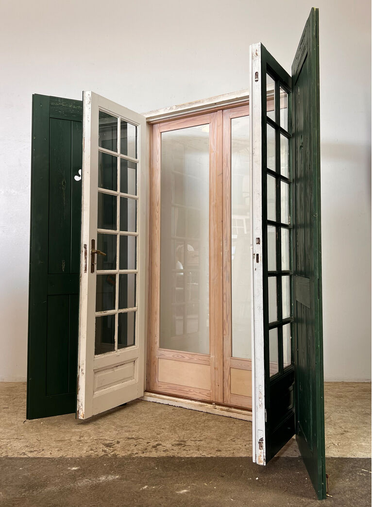 Dobbelt havedør med skodder