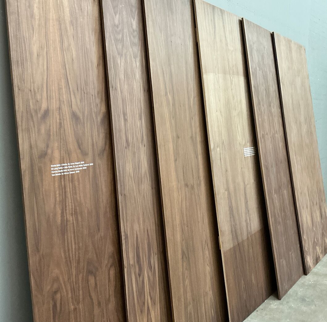 6 stk Fineret valnød plade