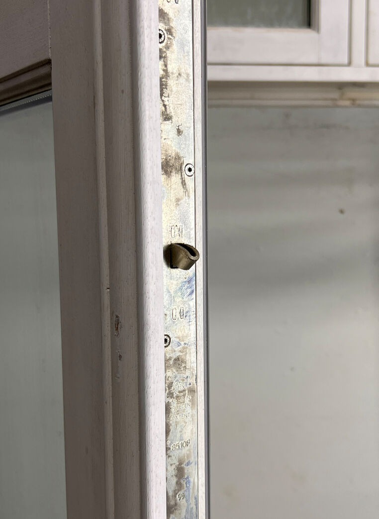 Dobbelt terrassedør med overparti