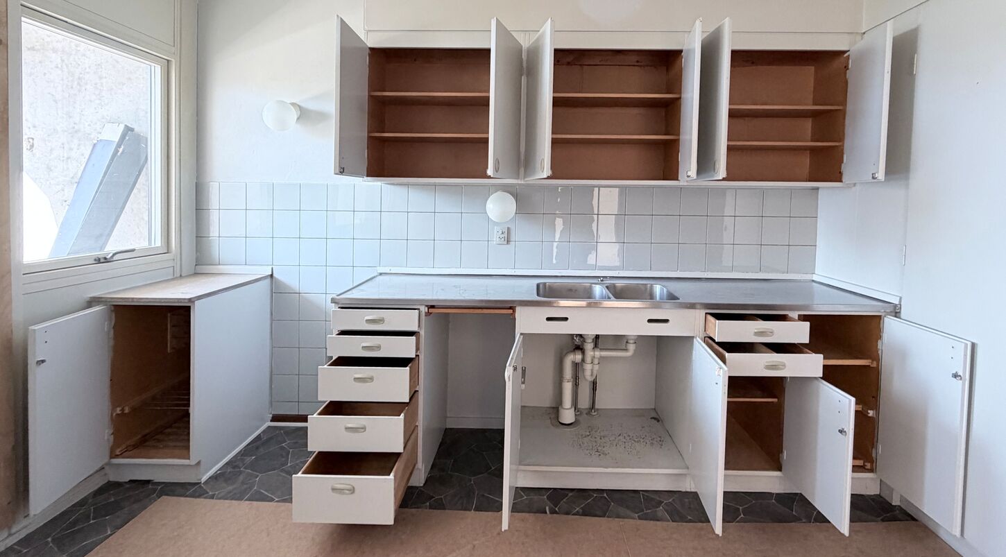 Komplet 60'er køkken, malet