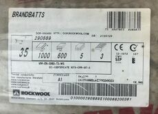 72 m2 Rockwool brandbatts - 35 mm