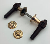 Bubinga spidsgreb med bronze halse