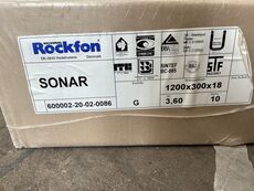 3,6 m2 Rockfon Sonar akustikloftplader 1200 x 300 x 18 mm.