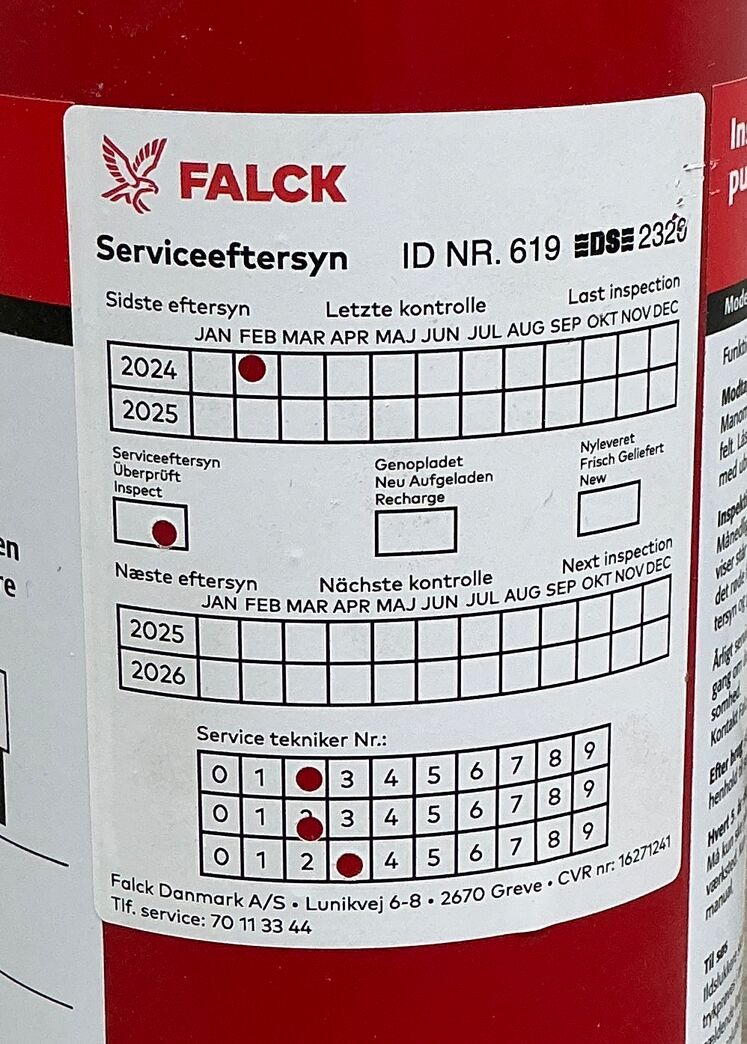 Ildslukker - Pulver 2kg