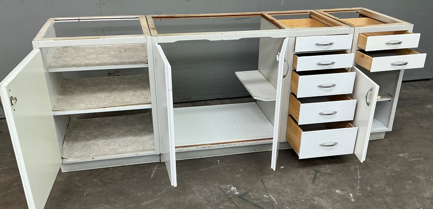 3 Køkkenmoduler fra 60'erne