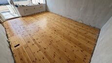 Brugte gulvbrædder i fyr, 22,5 m2, 11,3 cm
