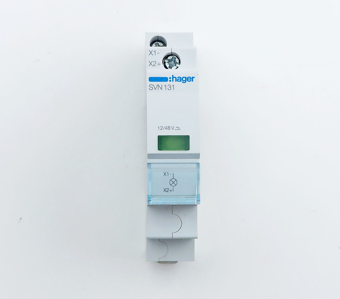 HAGER LED indikator (grøn) 12/48V AC+DC - NY!!