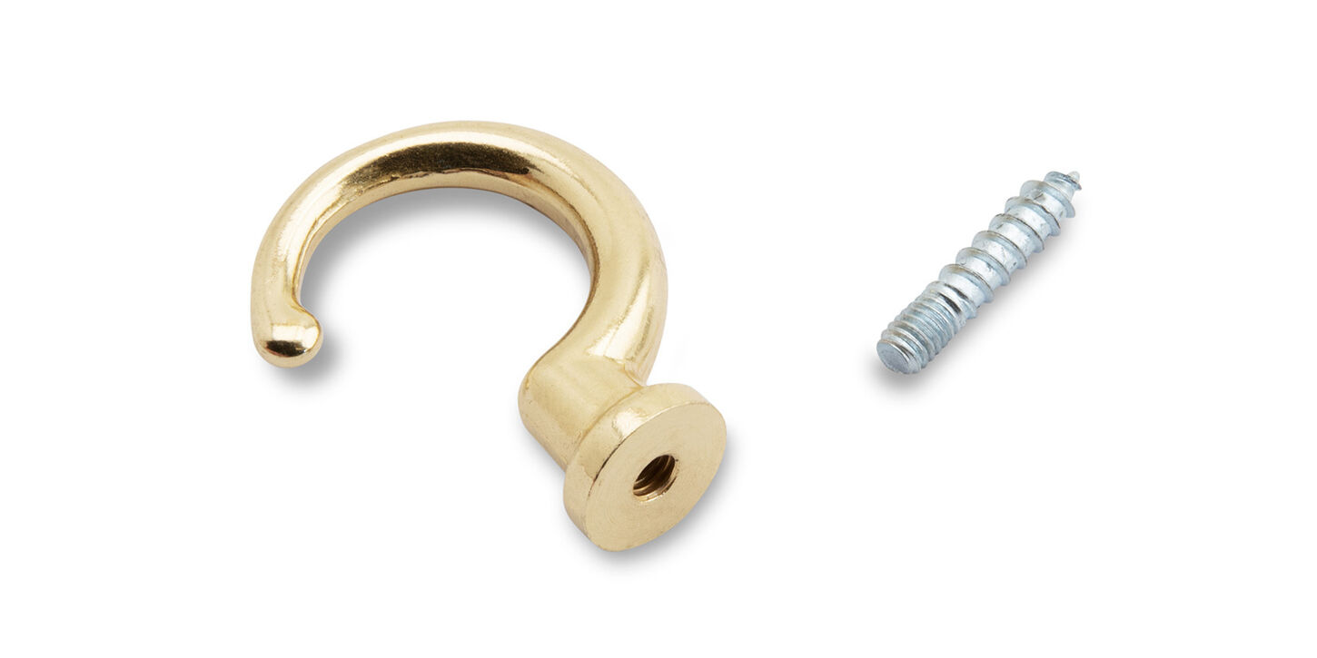 Krog 35mm - poleret messing