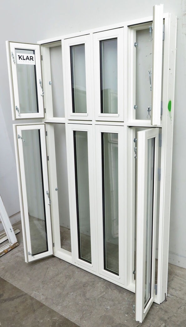 trævindue med 4 oplukkelige fag