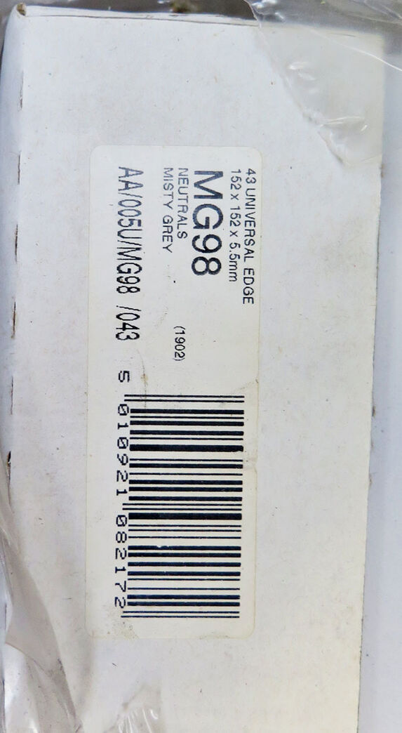 Vægflise fra Johnson, Misty Grey 15,2x15,2cm