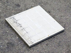Hvid klinke, Taurus 14,7x14,7cm