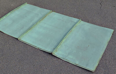 Irret kobberplade 56 x 95 cm