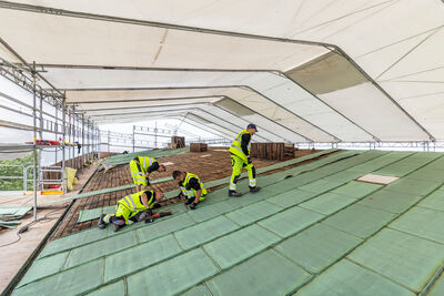 Kobber tagrende - 3 meter