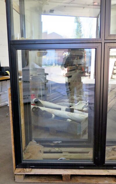 Vindues parti med 3-lags termoglas