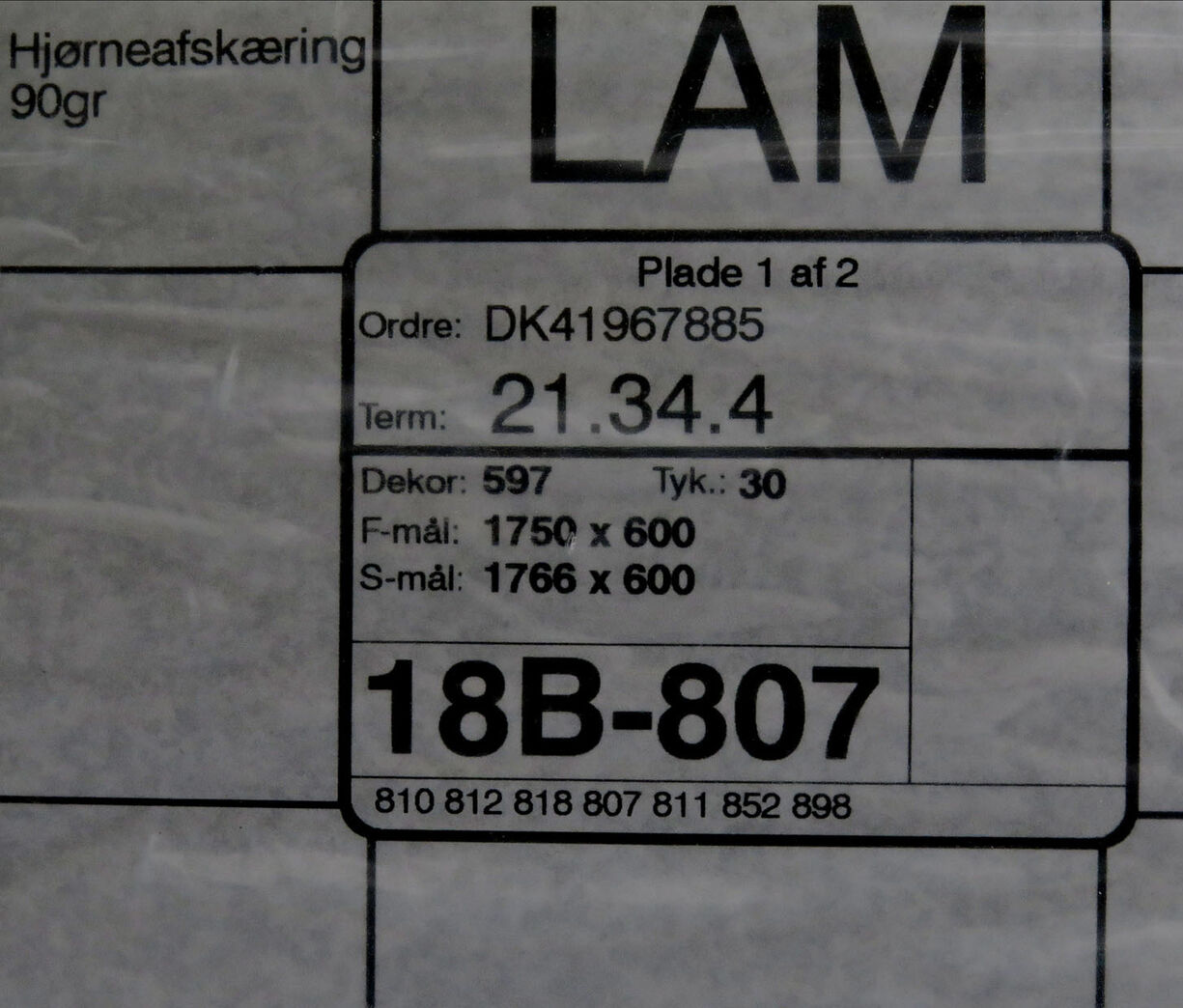 Laminat bordplade fra HTH