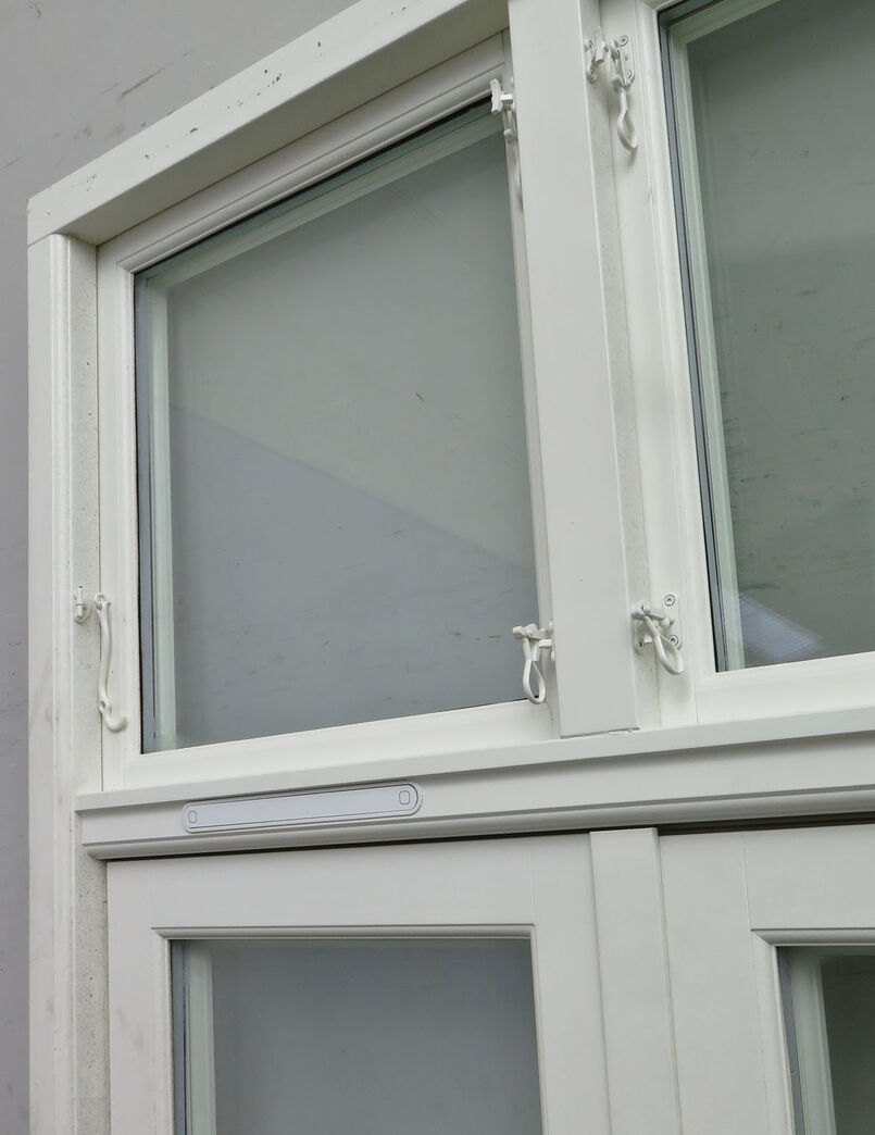 Dobbelt terrassedør med koblet ramme