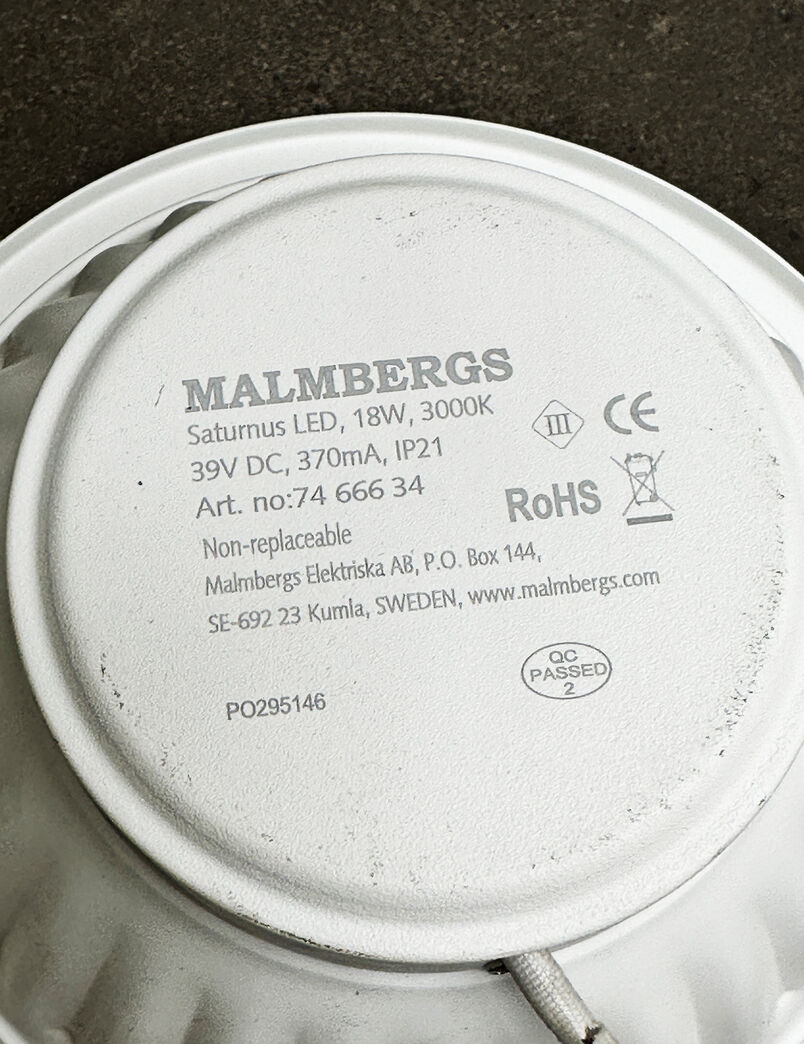 Malmbergs Saturnus LED downlight