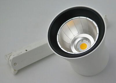 Glamox spotlampe til skinne - Hvid