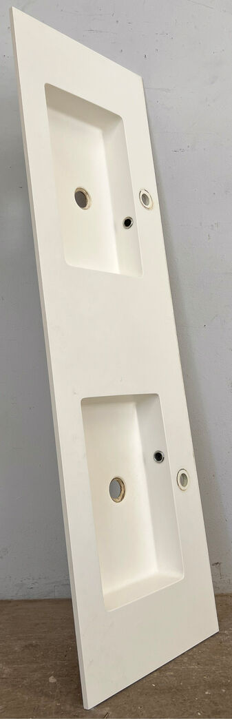 Corianplade med to vaske