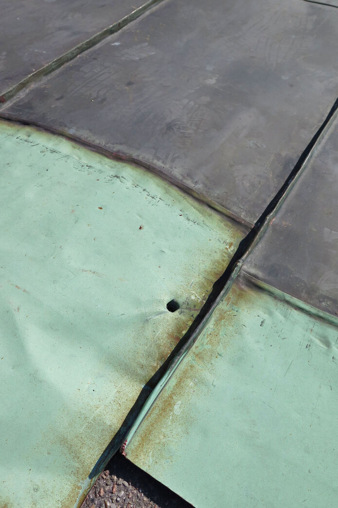 Kobberplade 140 - 230 cm, uensartede