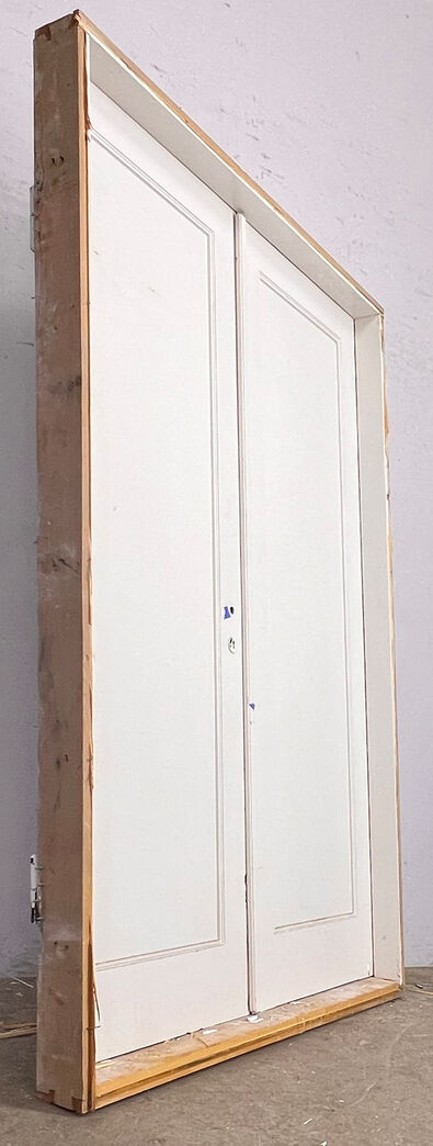 Dobbelt funkisdør med karm