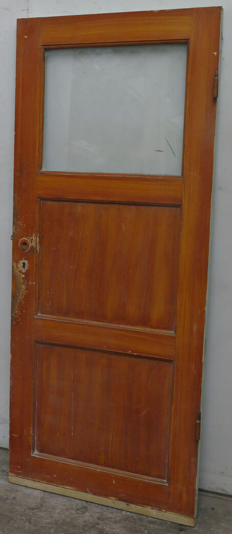 Fyldningsdør med glas uden karm