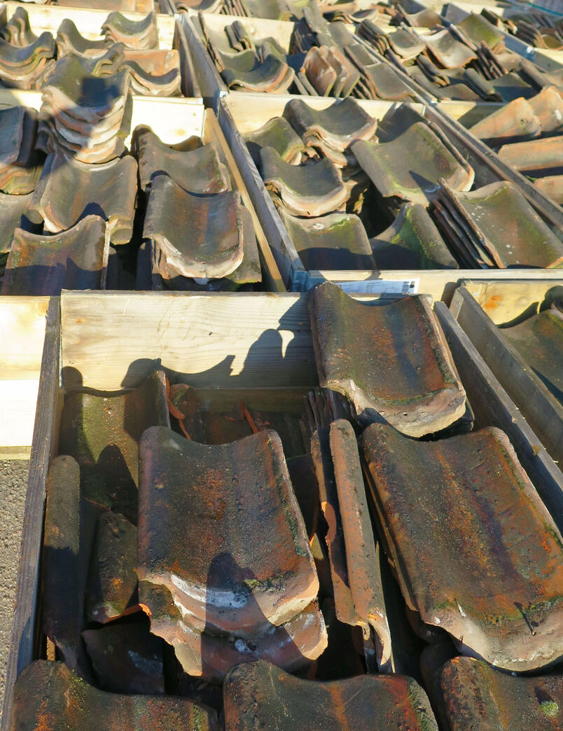 Brugte vingetegl - Rød