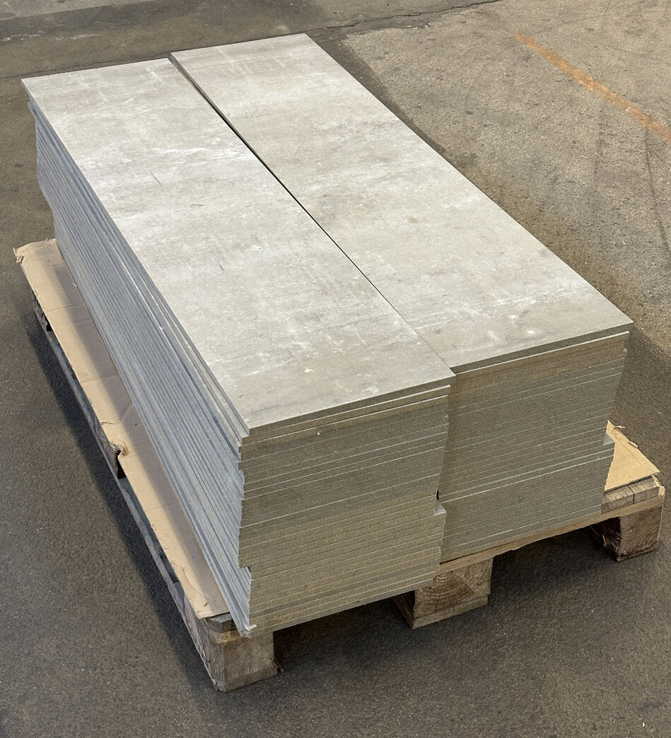 Cement spånplade 12 mm 125x30 cm