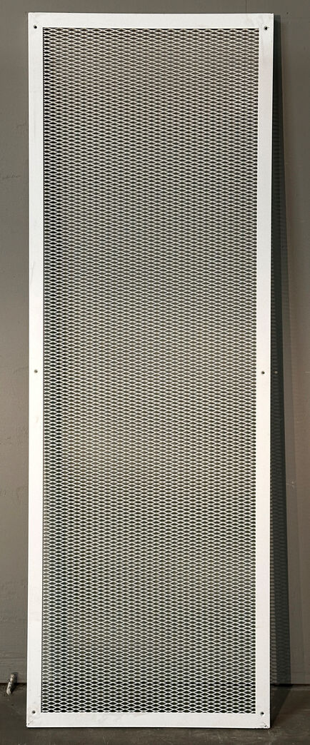 Stålramme med gitter 100x250 cm