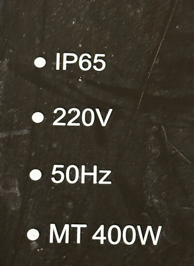 Metal halogen projektør 400 W