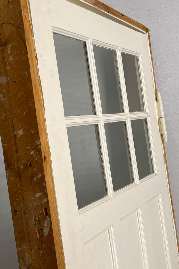 Fyldningsdør med glas og sprosser