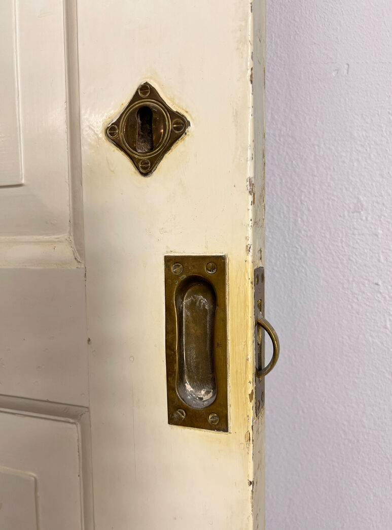 Skydedør uden skinne